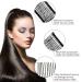 2-Pack Adjustable Banana Clips - No Fold Hair Combs for Curly Hair - Vintage Ponytail Holder - Black - Buy Online on GoSupps.com