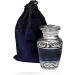 hlc Lovely Small Keepsake Urn Qnty 1 - Keepsake Urn for Human Ashes with 1 Velvet Box Bag-Mini Keepsake Urn -Beautiful Peaceful Blue Brass Hand Engraved Mini Memorial Affordable Keepsake Urn (3 cu.in) - Buy Online on GoSupps.com