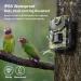 1520P 20MP Trail Camera with 120 Wide-Angle Motion Sensor, 0.2s Trigger Time, 940nm No Glow, IP66 Waterproof - Wildlife Game Camera for Monitoring - Green - Buy Online on GoSupps.com