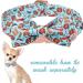 Unique Style Paws Dog Collar Comfortable Cotton Fly Collar for Girls | Thanksgiving Festival Design | M (13.5-22in) | International Shipping - Buy Online on GoSupps.com