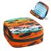 Sanitary Napkin Storage Bag Shark Print Pattern Menstrual Cup Pouch Nursing Pad Holder Tampon Bags Feminine Product Pouches Portable Period Kit Bag Color 4
