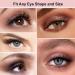 Pre Glued Eyelashes Reusable Adhesive Eyelashes Reusable False Eyelashes with Replacement Tape Self Adhesive Eyelashes Stick On Eyelashes Natural Eyelashes No Eyeliner or Glue Needed (W08) - Buy Online on GoSupps.com