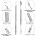 Kimex Nail Gel Polish Remover Tool - Cuticle Pusher + Cuticle Peeler Double-ended Nail Pusher Spoon Tool and Triangle Cuticle Peeler Scraper for Nail Cuticle Clean or Remove Gel Polish Silver - Buy Online on GoSupps.com