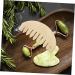 Stewart Jade Comb - Scalp Massage Gua Sha Hair Tool | Wooden Body Massage Comb | Creative & Simple Massage Device for Relaxation - Buy Online on GoSupps.com
