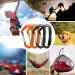 B-Mardi Lightweight Heavy Duty Locking Carabiner Clips - 12kN (2697 lbs) - Black+Orange - 4pcs - Buy Online on GoSupps.com