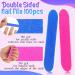 100 Piece Aster Nail File Set - Double-Sided 180/240 Grit Mini Professional Manicure Tools for Gel & Natural Nails - 5cm Polishing Strips - Buy Online on GoSupps.com