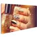 islandburner Canvas Picture Golden Manicure Gems Sparks Bottle Nail Polish Accessories Trendy Holiday Style Bright Prints Art Poster Wall Art - Buy Online on GoSupps.com