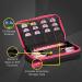 Casemaster Plazma Dart Case - Holds 3 Darts with Storage Tube and Pockets - Pink Trim - Buy Online on GoSupps.com