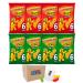 Pom Bear Bundle Pack Of 48-24 X Cheese & Onion Crisps (4 X 6 Packs X 13G) + Original Crisps (4 X 6 Packs X 13G) (Total 624g) Boxed Treatz
