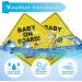 Cobee Baby on Board Car Warning Signs 2 Pcs - 5x5 Safety Sign with Double Suction Cups - Reusable Baby in Car Sticker for Window - Durable Decal (Style-E) - Buy Online on GoSupps.com