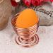 Rose Gold Makeup Puff Holder Gourd Shape Sponge Brush Egg Stand Bracket Durable and Nice - Buy Online on GoSupps.com