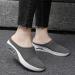 PGOJUNI Women's Fashion Sneakers | Air-Cushion Slip-On Walking Shoes | Diabetic Orthopedic Wedge Sandals - Dark Gray | Size 8 - Buy Online on GoSupps.com