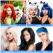 Blue Temporary Hair Dye Wax - Washable Color Cream for DIY Hairstyles | All-Day Hold for Men & Women | Perfect for Halloween Parties (4.23 Oz - Buy Online on GoSupps.com