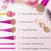 Professional Makeup Brush Set - 6 PC Flower Child DELUXE by Roopali Beauty | Soft Silicone & Vegan Nylon Brushes for Liquid Cream & Powder Cosmetics - International Shipping Available - Buy Online on GoSupps.com