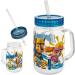 Buy All-Meine.de GmbH BPA-Free Drinking Cup with Straw & Cover - 420ml Young Motif Handle Cup - Transparent Plastic Drinkware - Buy Online on GoSupps.com