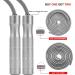 Gaoykai 1LB Weighted Jump Rope for Men and Women - Tangle-Free Skipping Rope for Muay Thai Training & Crossfit Workout - Adjustable Length - Aluminum Handles - PVC & Cotton Cord - Silver - Buy Online on GoSupps.com