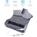 Pure Enrichment PureRelief XL Heating Pad for Back & Neck - Heat Therapy for Muscle Pain, Cramps, and Sore Muscles - 4 Heat Settings - Auto Shut-Off - Gray - Buy Online on GoSupps.com