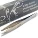 Zizzili Basics Elite Series Slant Tweezers - Surgical Grade Stainless Steel for Professionals (Satin Finish)