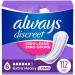 Always Discreet Adult Incontinence Pads for Women Extra Heavy Absorbency Long Length Postpartum Pads 112 CT