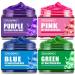 4 Colors Temporary Hair Color Wax ,Blue Purple Pink Green Natural Hair Color Dye Wax Mud,Wash Out Instant Hair Color DIY Hairstyle Hair Dye Cream,Temporary Hair Color for Halloween Kids Men Women