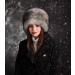 Futrzane Russian Faux Fur Hat for Women - Comfy Cossack Style Silver Fox Design - Buy Online on GoSupps.com