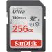 SanDisk 256GB Ultra SDXC UHS-I Memory Card - Up to 150MB/s, C10, U1, Full HD, SD Card - SDSDUNC-256G-GN6IN Memory Card Only 256GB