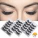 Buy 3D Natural Thick Long Artificial Eyelashes - 15 Pairs Handmade Eyelash Extensions for Makeup & Cosplay - Buy Online on GoSupps.com