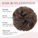Natural Brown Hair Extensions - Real Hair Updo Ponytail Dutt & Tie 45g Voluminous Style - Buy Online on GoSupps.com