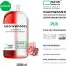 1 000 ml Edible Rose Water Facial Toner - 100% Natural NATURMEDIN | International Shipping Available - Buy Online on GoSupps.com