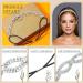 Rhinestone Bridal Headpieces - 2 Pcs Crystal Head Chain Set | Adjustable Elastic Headband for Women Wedding Pageant - Silver Stretch Headband Jewelry - Buy Online on GoSupps.com