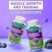 Creatine Monohydrate Gummies 5000mg - Muscle Strength & Energy Boost | Blueberry Flavor | 90 Count - Pre-Workout Supplement for Men & Women - Buy Online on GoSupps.com