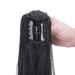 Clip In Ponytail Braid Hair Extension - 45cm Dark Black Claw-On Straight to Wavy Hairpiece - Buy Online on GoSupps.com