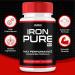 (2 Pack) Iron Pure Pro Capsules Ironpure Supplement For Men Ionpure Energy Pills Performance Booster Fast Acting Workout Fitness Stamina Endurance Lasting Drive Active Health Wellness Vitamins (120ct) - Buy Online on GoSupps.com