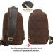 Tiding Men's Leather Shoulder Bag | Crossbody Sling Bag for Outdoor School Sports & Travel - Brown #01 - Buy Online on GoSupps.com