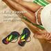Buy Mnsruu Marijuana Leaf Flip Flops | Stylish Sandals for Men & Women | Perfect for Travel & Spa - Buy Online on GoSupps.com