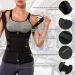 Junlan Sweat Belt for Women | Weight Loss Sauna Corset & Thermo Vest | Black 3XL Fitness Enhancer - Buy Online on GoSupps.com