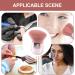 Portable Foundation Brush Mushroom Shape Travel Artificial Fiber Nail Brush - Dust Cleaner Brush Short Powder Brush Face Blush for Foundation Blush Bronzer Concealer Hamil - Buy Online on GoSupps.com