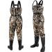 Night Cat Waterproof Chest Wader with Boots Belt - Camo Nylon PVC Wader for Men Women (US Men 6 / Women 7) - Buy Online on GoSupps.com