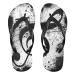 Mnsruu Music Notes Flip Flops Black White Home Hotel Spa Bedroom Travel XL X-Large