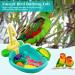 Caged Bird Bath Set - Parrot and Small Bird Bathing Tub for Cage | Clear Hanging Bathtub Shower Box | Bird Cage Supplies and Accessories - Buy Online on GoSupps.com
