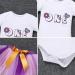 FYMNSI Baby Girl 1st Birthday Outfit | Flower Printed Romper & Tutu Skirt Set | 1 Year Purple - Buy Online on GoSupps.com