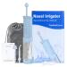 TopQuaFocus Nasal Irrigation Sinus Rinse System Nasal Irrigator with Telescopic Water Tank Neti Pot Combination Versatile Water Flosser Nose Washer 3 Nozzles 3 Modes Nose Cleaner for Adult & Kid