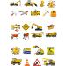 25 Stand Up Construction Builder Worker Themed Edible Wafer Paper Cake Toppers Decorations - Buy Online on GoSupps.com