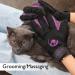 Cool Job Fur Care Gloves - Pet Shampoo Bath Brush & Depilatory Glove for Cats Dogs Horses & Rabbits (Size S-M) | International Shipping - Buy Online on GoSupps.com