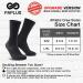 PAPLUS Compression Athletic Crew Socks (6 Pack) Black - Unisex Large-X-Large Size - Buy Online on GoSupps.com
