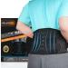 Back Brace for Men Women Lower Back Pain Relief with 7 Stays,Healrecux Back Support Belt with Dual Adjustable Straps,Breathable Air Mesh Lumbar Support Belt for Herniated Disc, Sciatica,Scoliosis XXL Black XXL