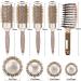 5PCS Round Brush Set with Boar Bristle Curved Vented Hair Brush - Nano Thermal Ceramic & Ionic Tech for Healthy, Shiny Hair - Buy Online on GoSupps.com