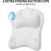Soft Mesh Bathtub Pillow with Suction Cups and Hook for Neck and Back Support - Luxurious Spa Bathing Experience - Buy Online on GoSupps.com