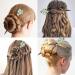 Chinese Hair Sticks for Women Buns | Retro Flower Hair Chopsticks - Vintage Chinese Hairpins | Hanfu Hair Accessories in Green - Buy Online on GoSupps.com