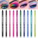 10 Colorful Eyeliner Pen Set Natural Matte Long Lasting Hypoallergenic Eyeliners Colorful Pearl Eyeliner Kit Metallic Eye Shadow Pen Glitter Eyeliner for Women Girl Eye Color Lip Liner Accessories 10PCS - A